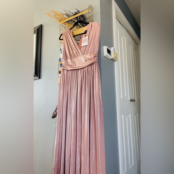 Floor length maternity dress | Champagne color| Size 32 - Picture 13 of 17